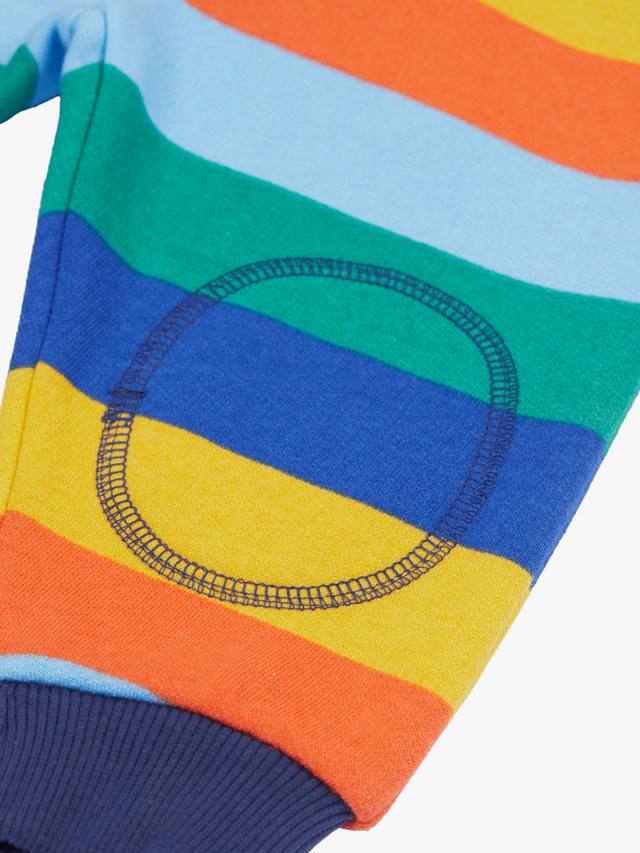 Детские брюки в полоску из органического хлопка snuggle crawler в обтяжку Frugi, разноцветный — фото 3