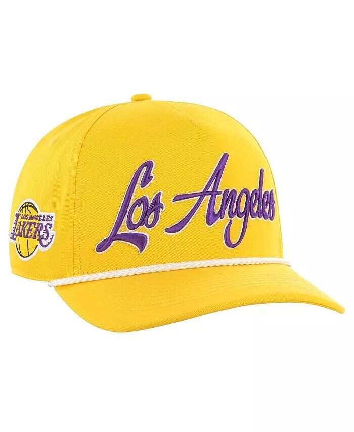 

Мужская золотистая регулируемая кепка с логотипом Los Angeles Lakers Overhand '47 Brand, золотой