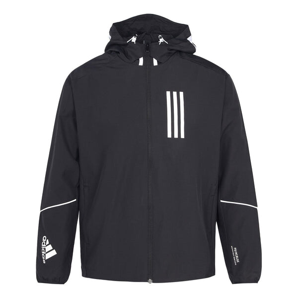 

Куртка w.n.d. sports stylish hooded jacket black Adidas, черный