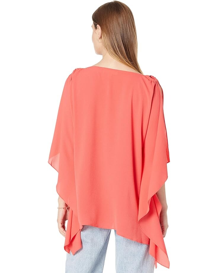 

Топ Michael Kors Ring Flutter Top, цвет Sangria
