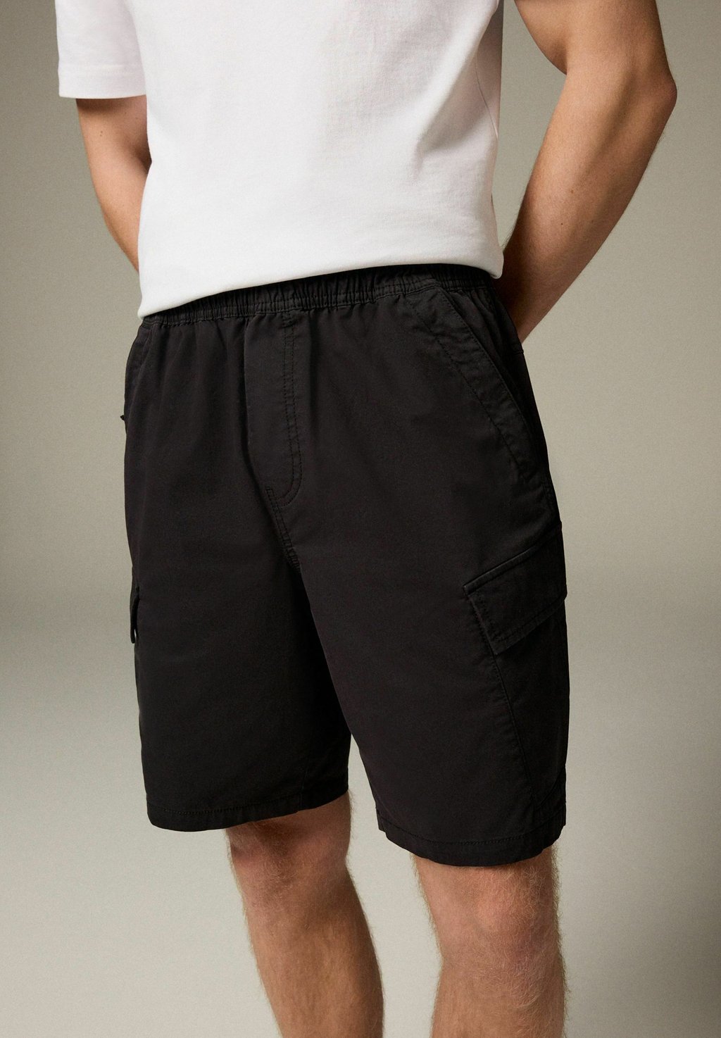 

Шорты DRAWSTRING WAIST CARGO Next, черный