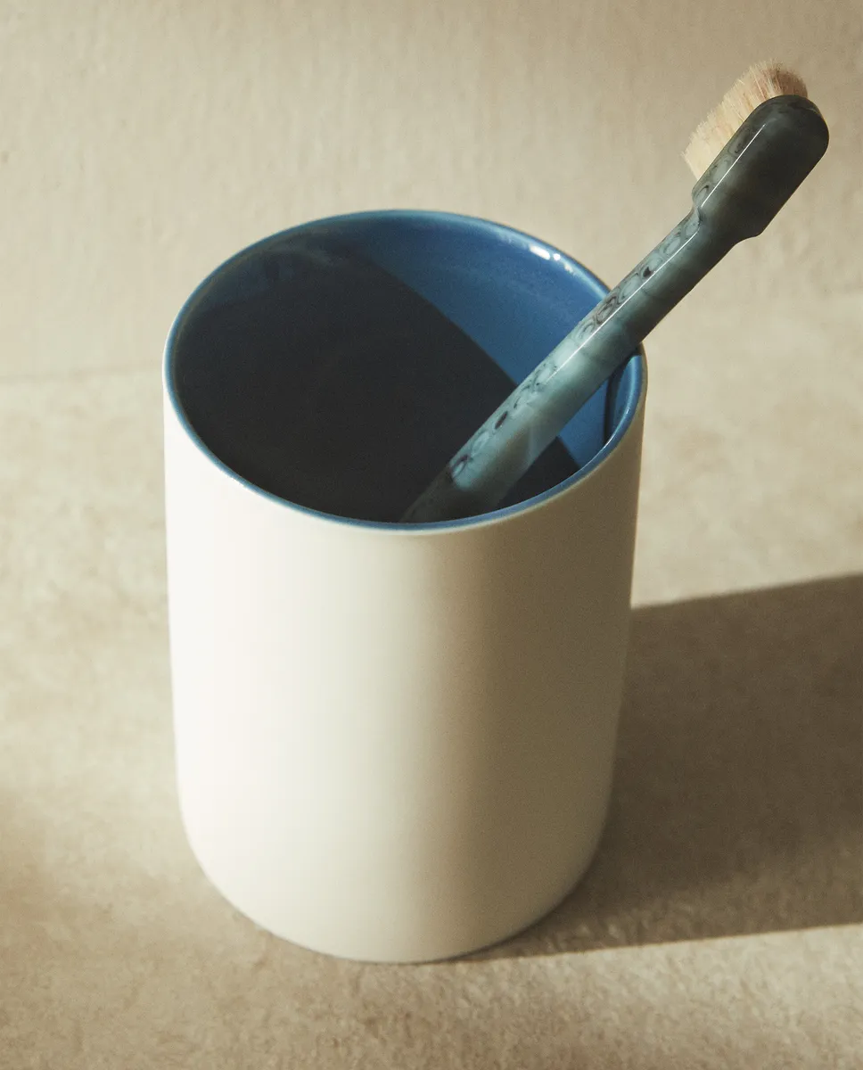 

Керамический держатель зубной щетки Zara Home, синий