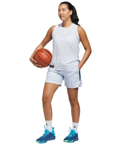 Мужские шорты adidas CRAZY LITE с логотипом бренда белые — фото 4
