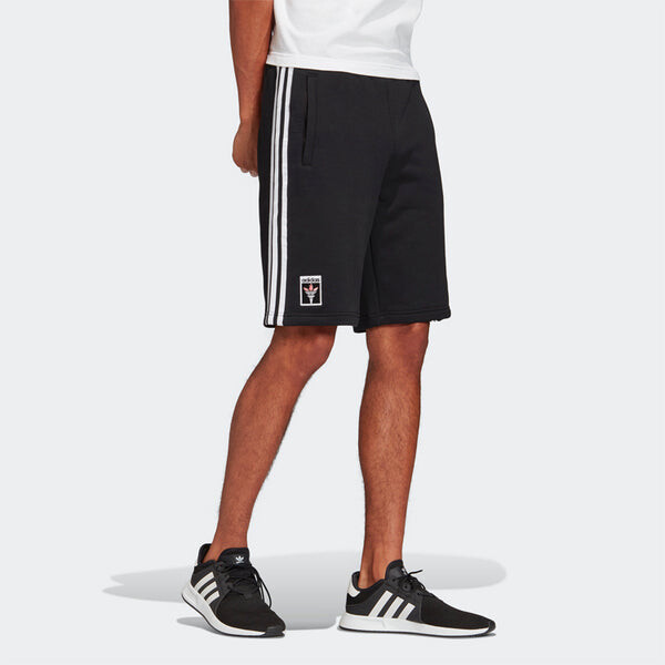 Шорты originals classic side stripe casual sports shorts black Adidas, черный — фото 3