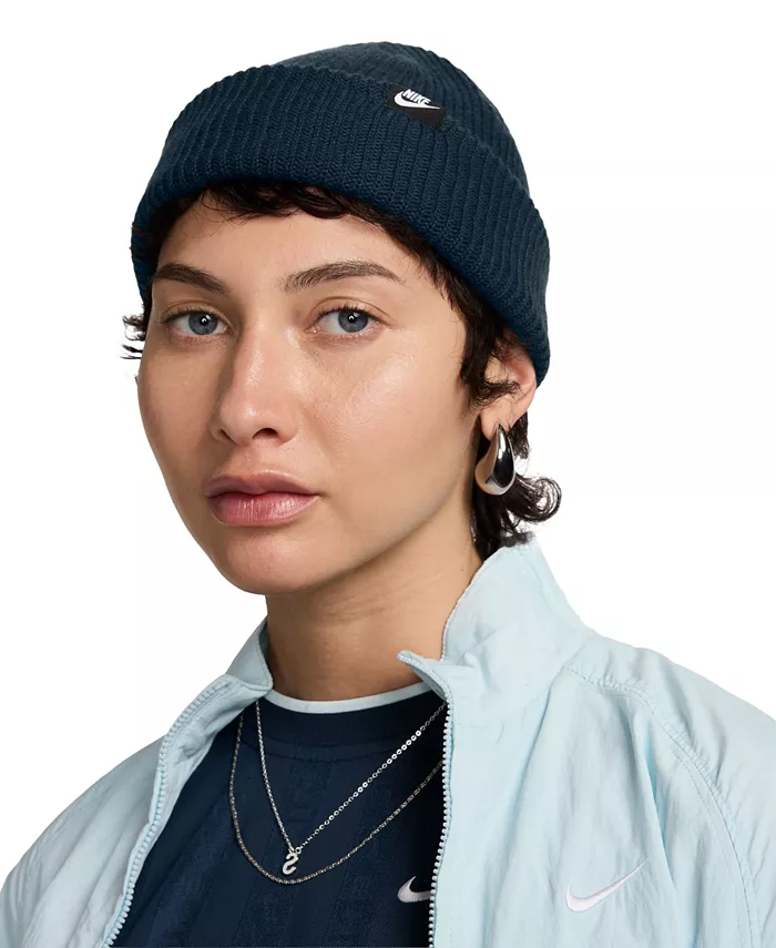 

Мужская вязаная шапка Futura Terra с отворотом Nike, синий