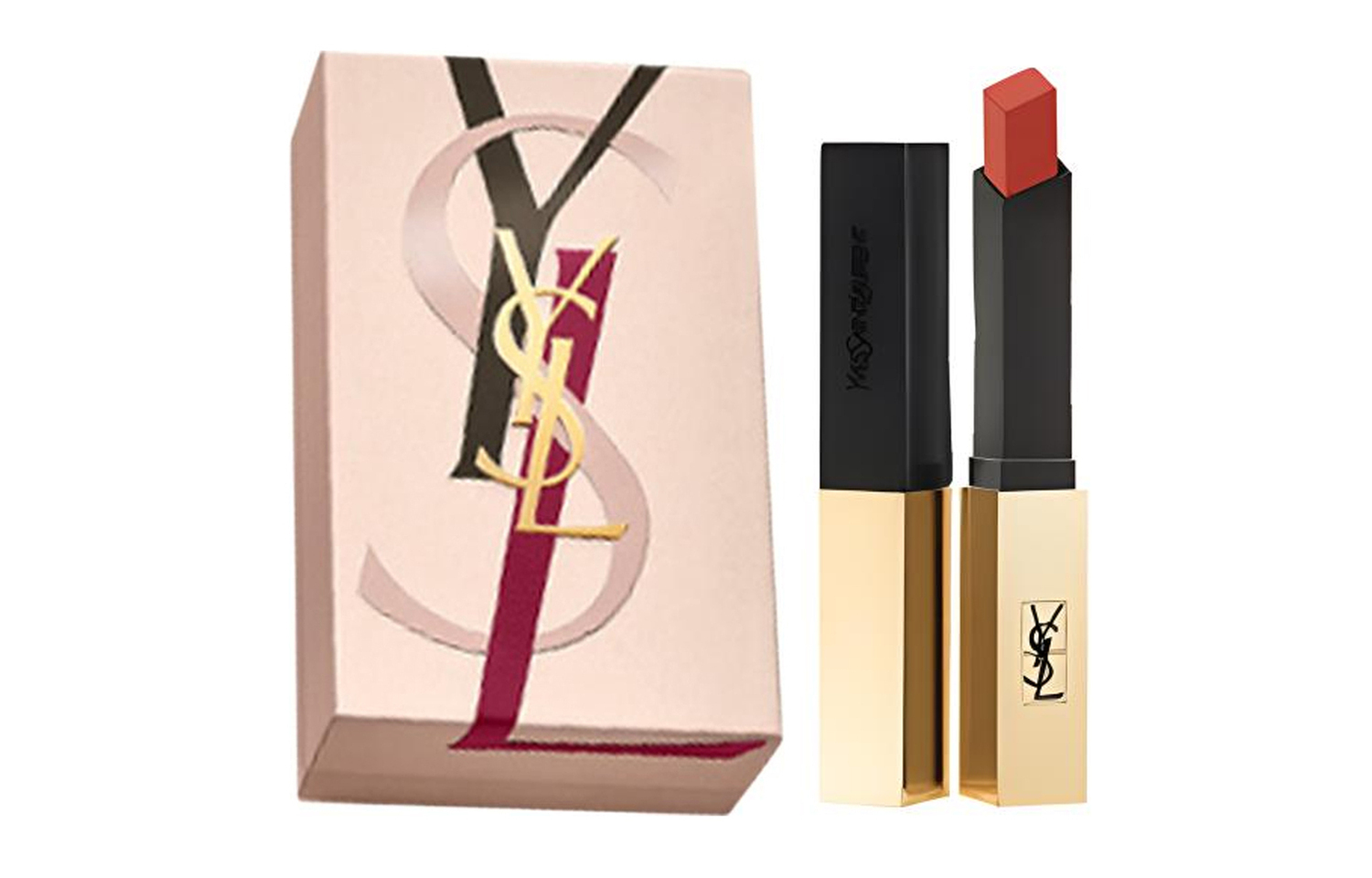 

Тонкая матовая помада для осветления цвета лица, 2,2 г Saint Laurent, #28 advanced carrot