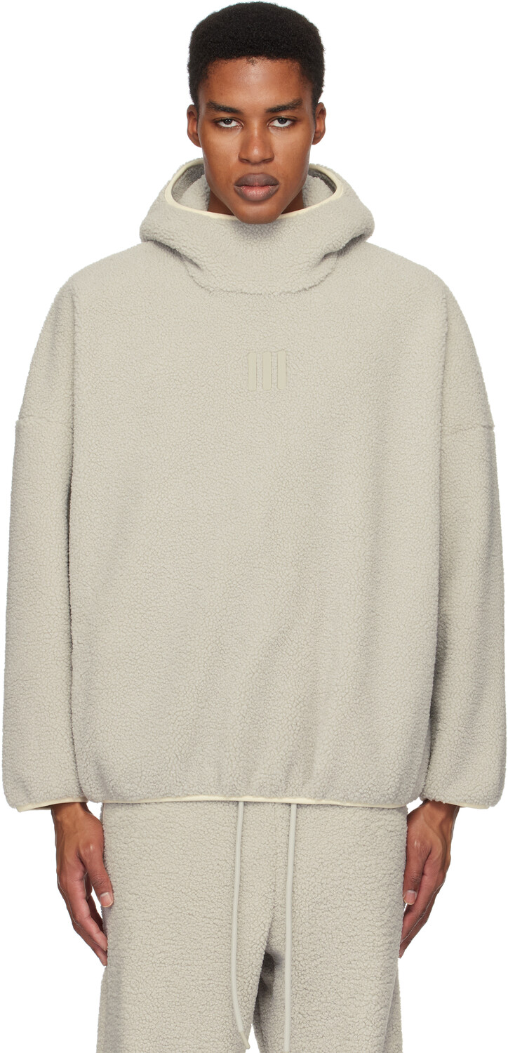 

Серая флисовая толстовка для походов Adidas Originals Edition Polar Fleece Fear of God Athletics
