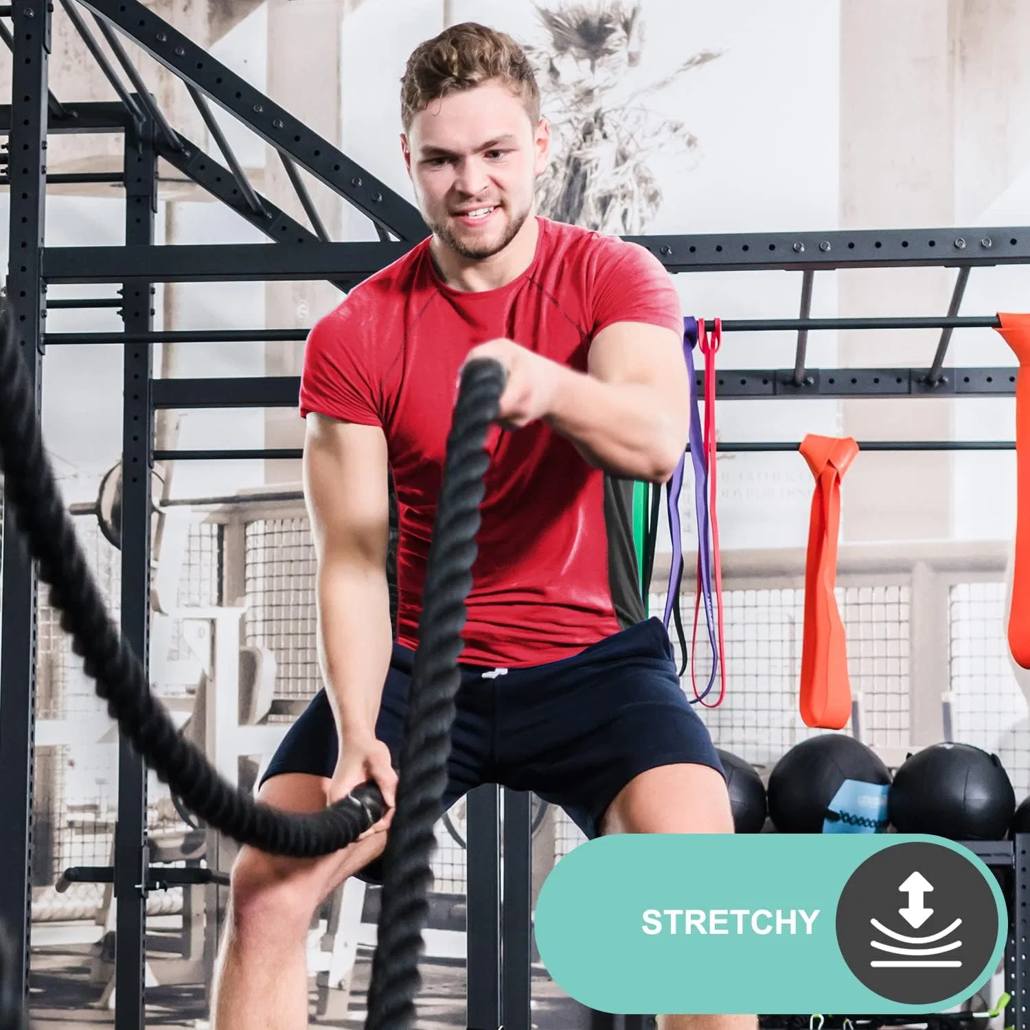 DARESAY Комплект из 4 спортивных футболок для мужчин, футболки из ткани Dri Fit для мужчин, футболки из влагоотводящей ткани для мужчин, спортивная одежда для мужчин, Pack-C — фото 3