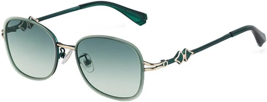 

Женские солнцезащитные очки повышенной комфортности, модные, легкие, роскошные, солнцезащитные козырьки для улицы, защита от ультрафиолета UV400 LVTFCO, Green