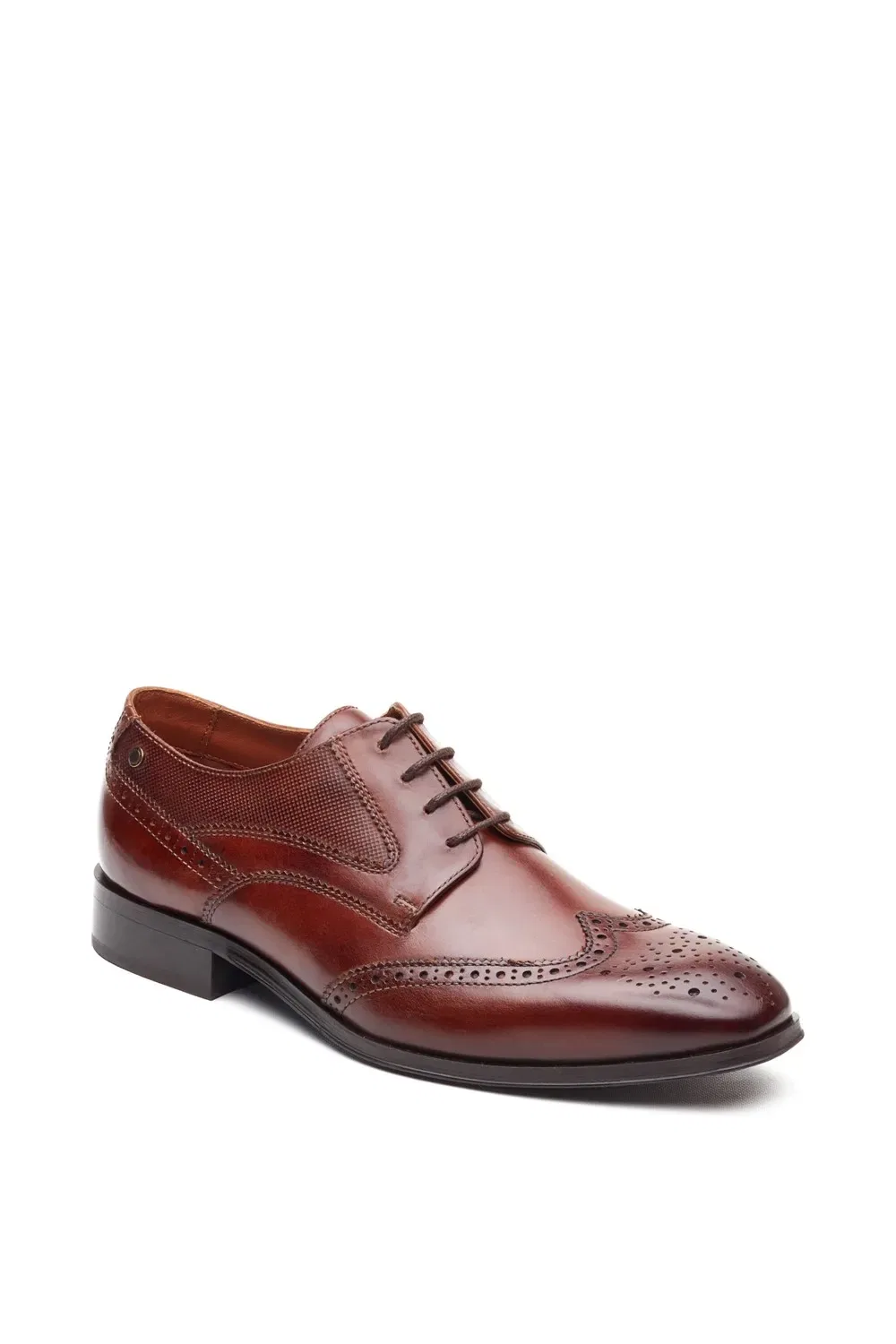 Броги Base London Steeple из гладкой кожи, бежевый