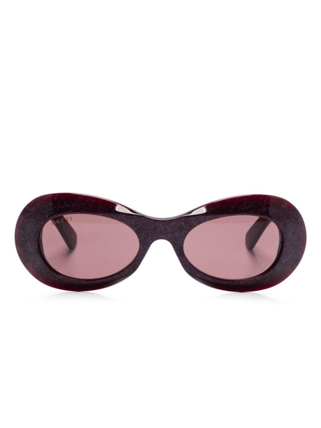 

Gucci Eyewear солнцезащитные очки в овальной оправе, фиолетовый