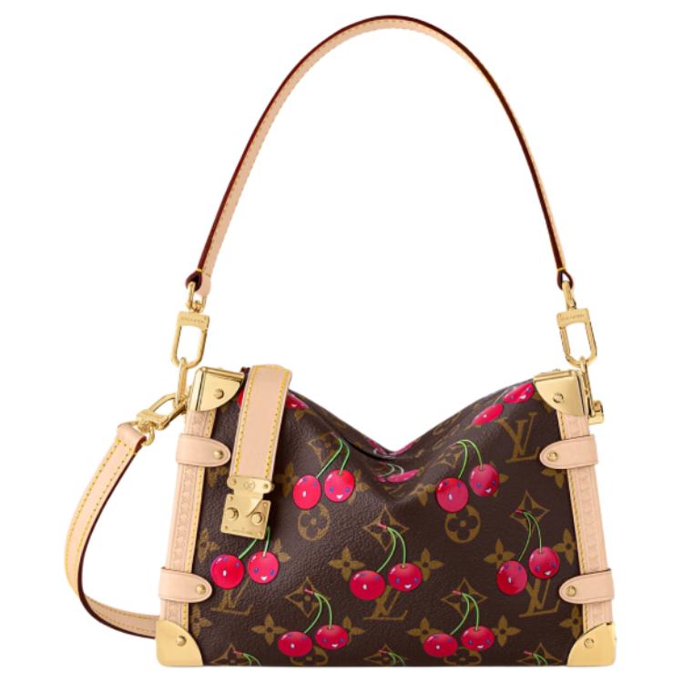 

LOUIS VUITTON Сумка-баул Takashi Murakami Cherry Side Trunk Mm коричневая с монограммой