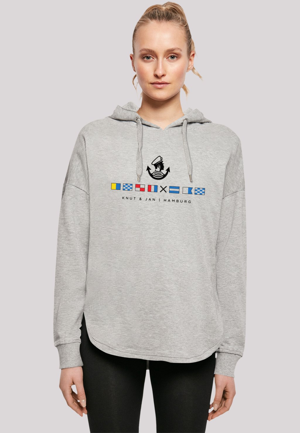 

Толстовка SEGLERFAHNEN KNUT JAN HAMBURG - Hoodie F4NT4STIC, серый