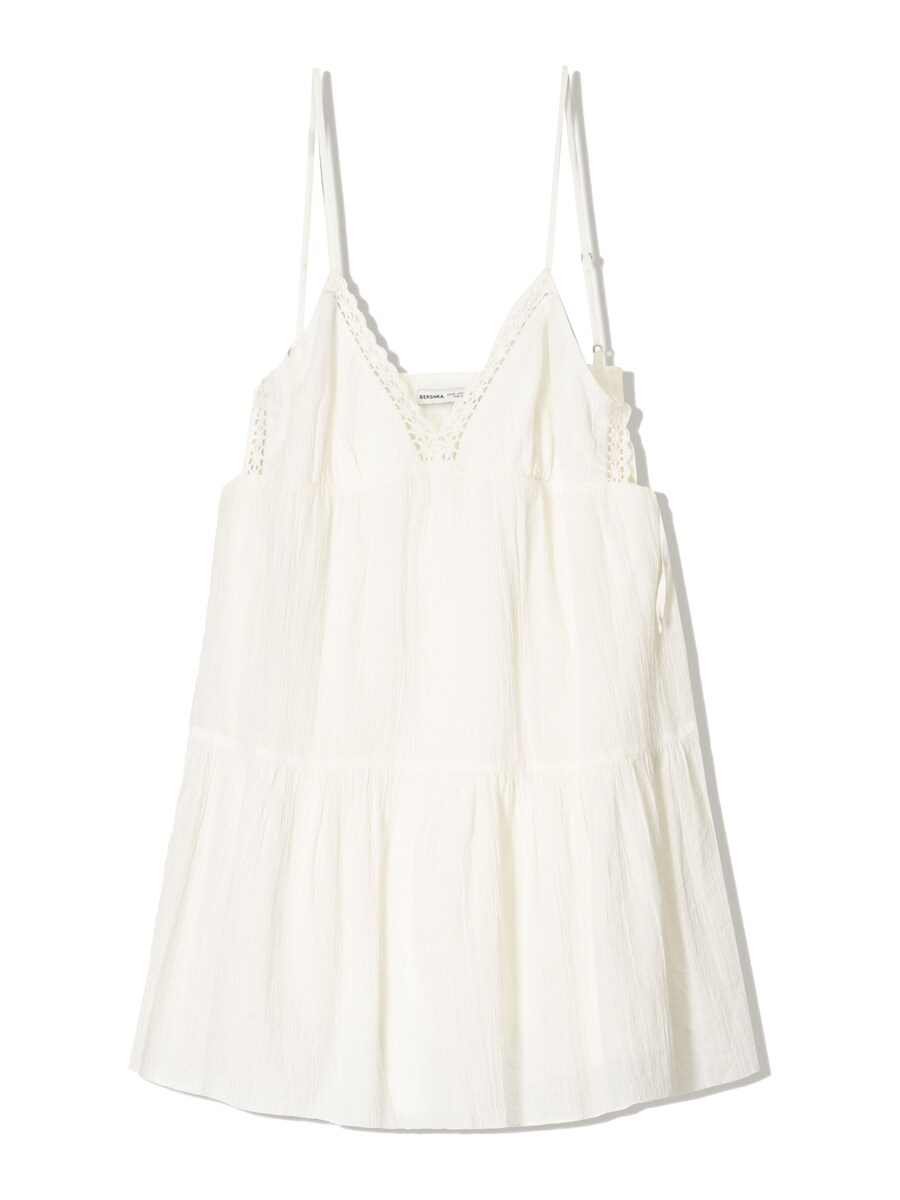 

Летнее платье Bershka, экрю