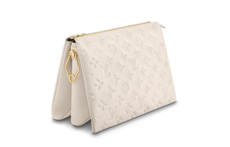 Louis Vuitton Сумка-кроссбоди Coussin из овчины с отделкой из телячьей кожи, маленькая женская, молочно-белый цвет — фото 2