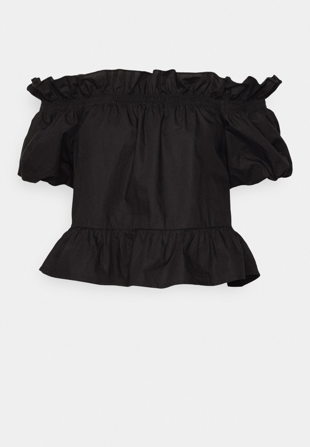 

Блузка Offshoulder Blouse Gina Tricot Petite, черная