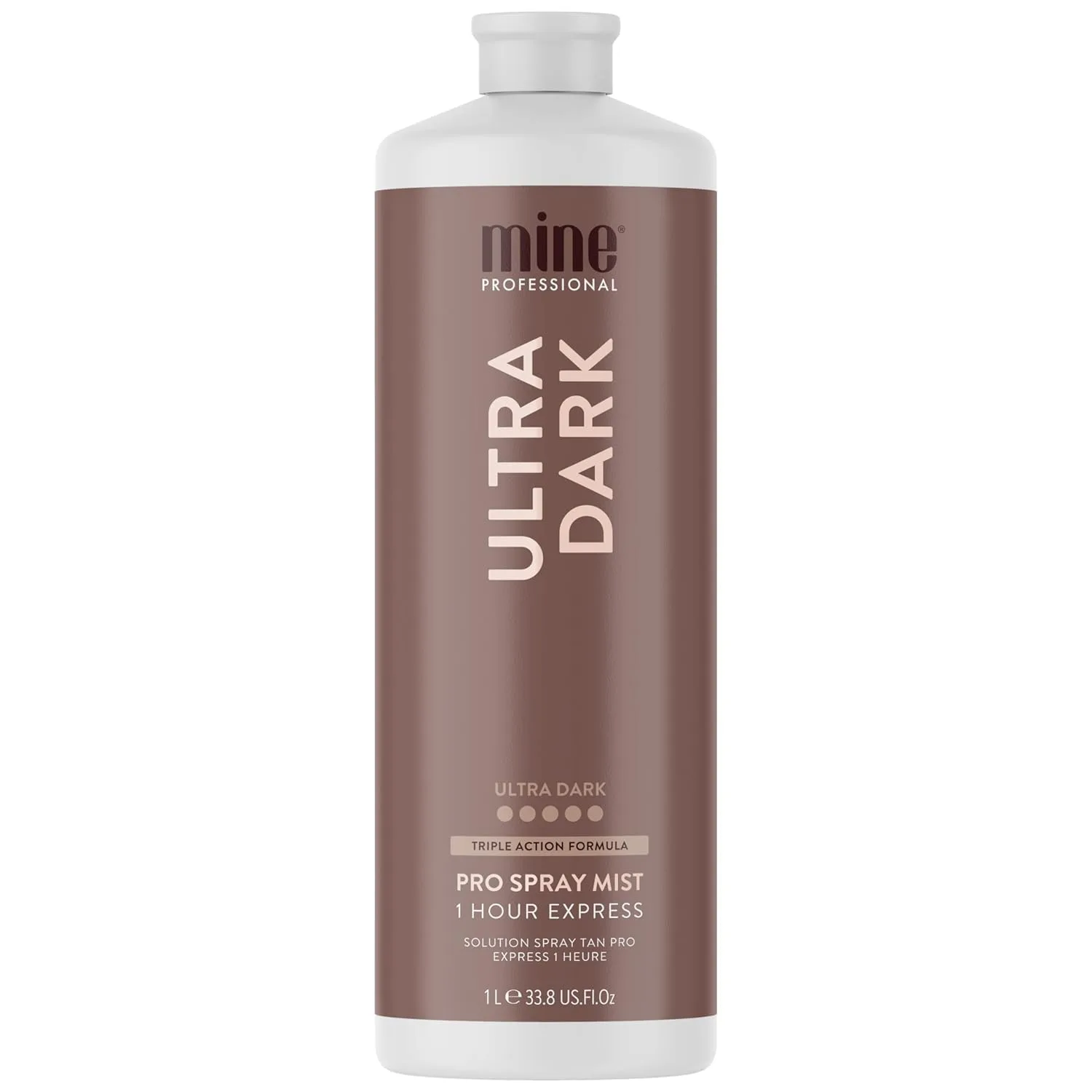 MineTan спрей для автозагара Ultra Dark, мгновенная сушка, экспресс-загар за 1 час, увлажняющий, профессиональная формула, веган, 1000 мл Minetan Body.Skin, Ultra Dark