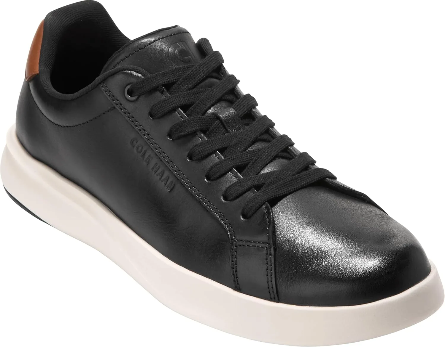 Мужские теннисные кроссовки Cole Haan Grand Crosscourt Tennis II, черный/коричневый/слоновая кость — фото 4