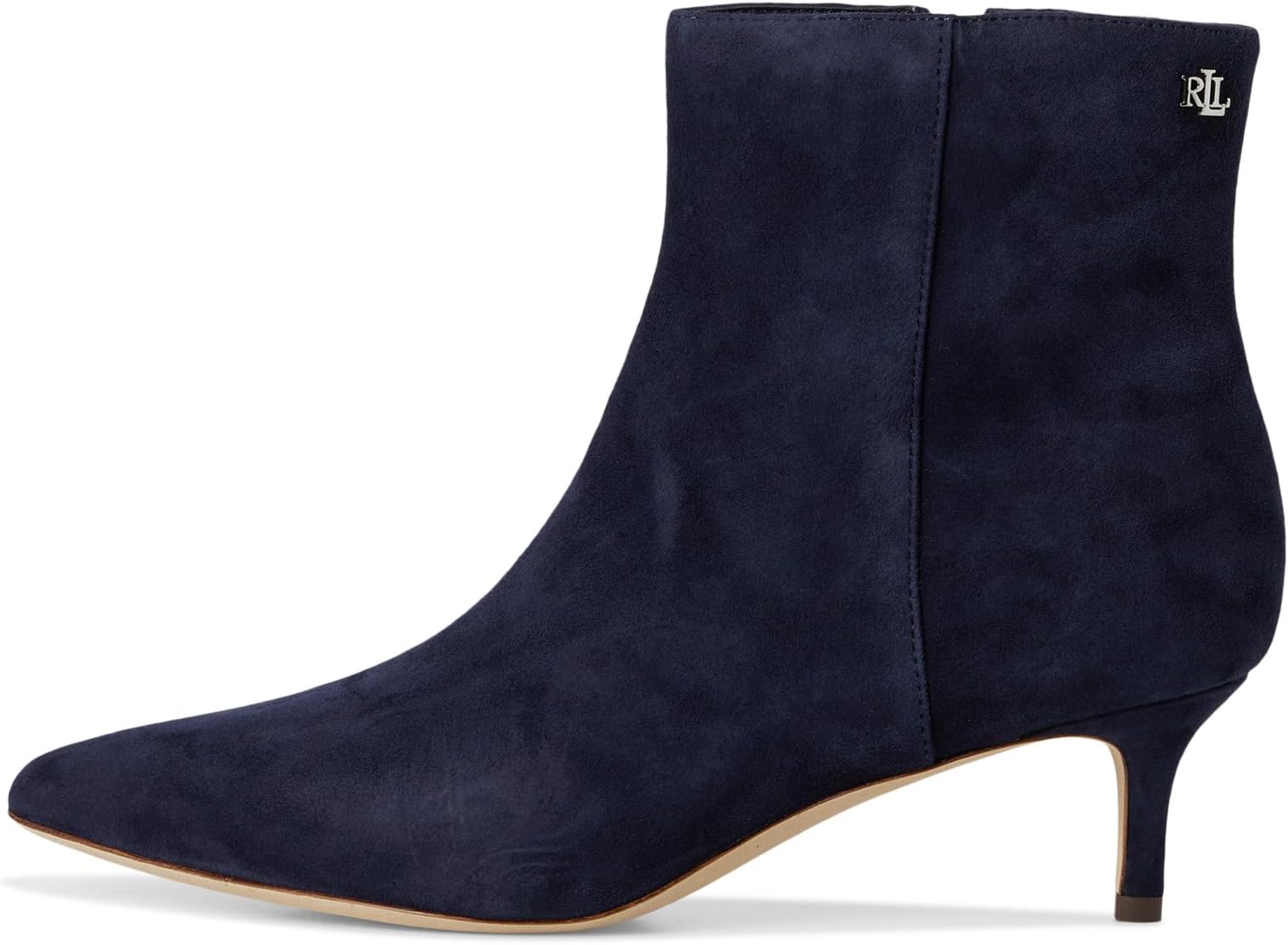 Ботинки Lauren Ralph Lauren McKay Suede Bootie Heel, цвет Lauren Navy — фото 4