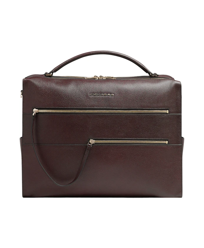 

Женская сумка для ноутбука с отделением для iPad, ударопрочная, с мягкой подкладкой и защитой от RFID-сканирования. Piquadro, красный