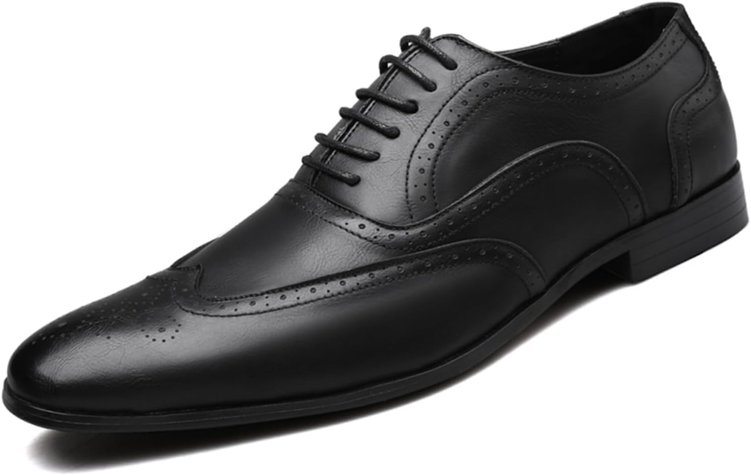 

Мужские туфли NIGXWNS, мода, деловые, свадебные, формальные, на шнуровке, с заостренным носком, классические кожаные повседневные оксфорды для мужчин, черный