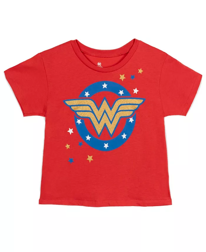 

Футболка для девочек DC Comics Wonder Woman Justice League, красный