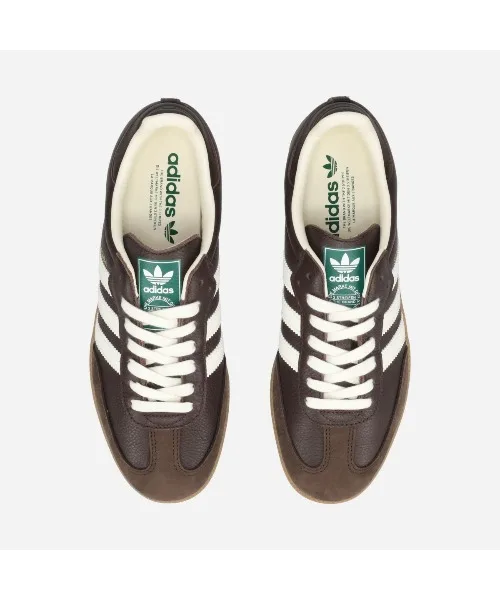 Унисекс кожаные кроссовки adidas Samba OG JR0891 коричневые — фото 2