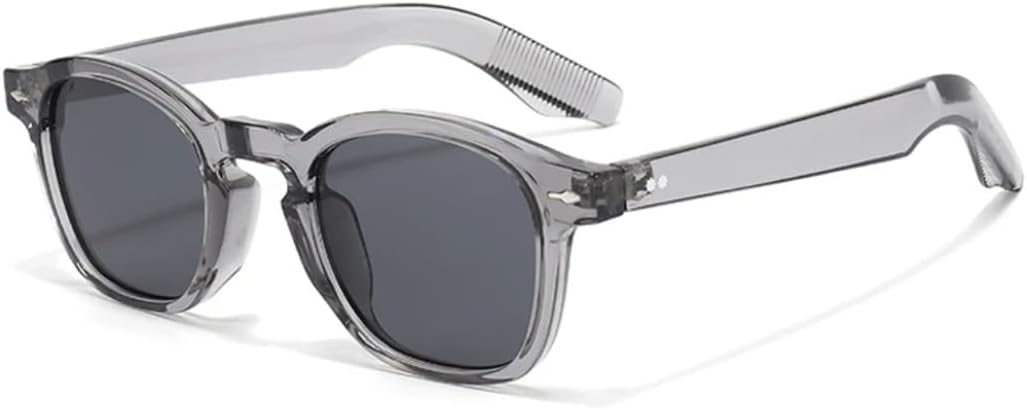 

Популярные модные солнцезащитные очки в форме квадрата конфетных цветов для женщин, винтажные очки с заклепками для мужчин, панк-очки с защитой от УФ-излучения UV400 UATXTAU, Grey Grey