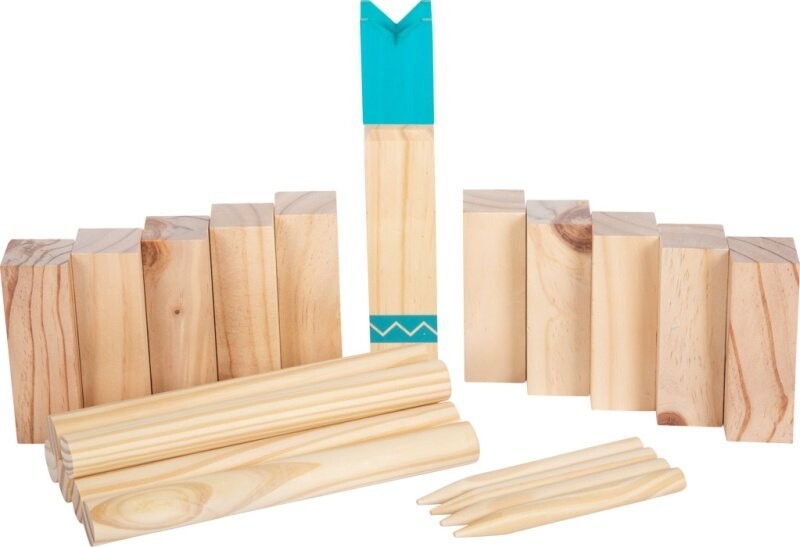 

KUBB Viking Game с маленькой хлопковой сумкой для ног small foot