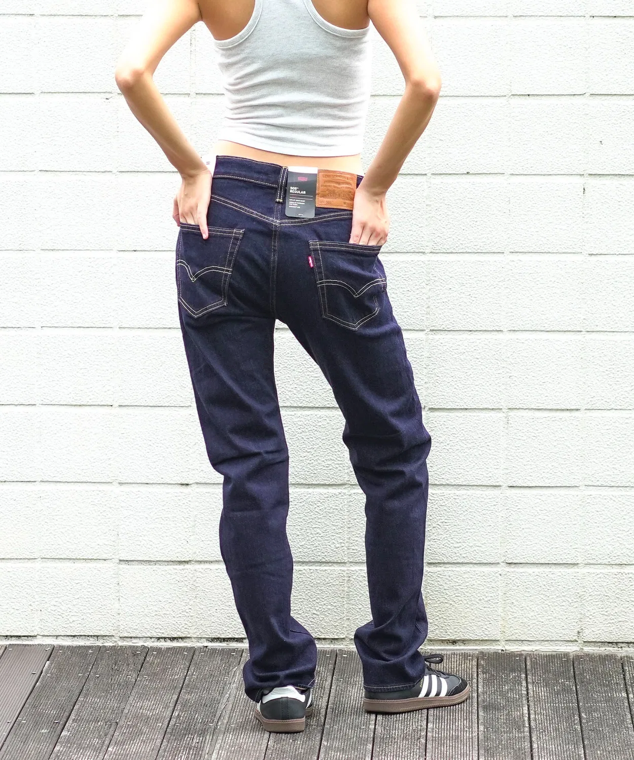 Джинсы 505 Regular Straight от Levi's, One Wash, цвет деним — фото 4
