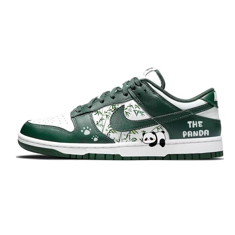 

Кроссовки Nike Dunk Skateboard Shoes Unisex Low-Top White/Green, зеленый