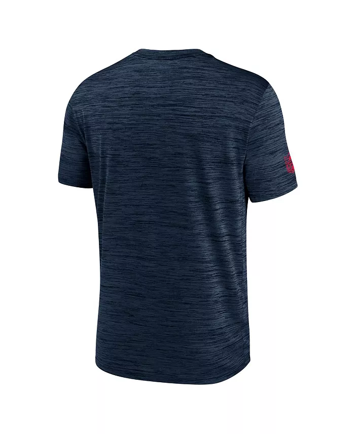Мужская футболка Houston Texans Big Tall Sideline Velocity Performance темно-синего цвета Nike — фото 2