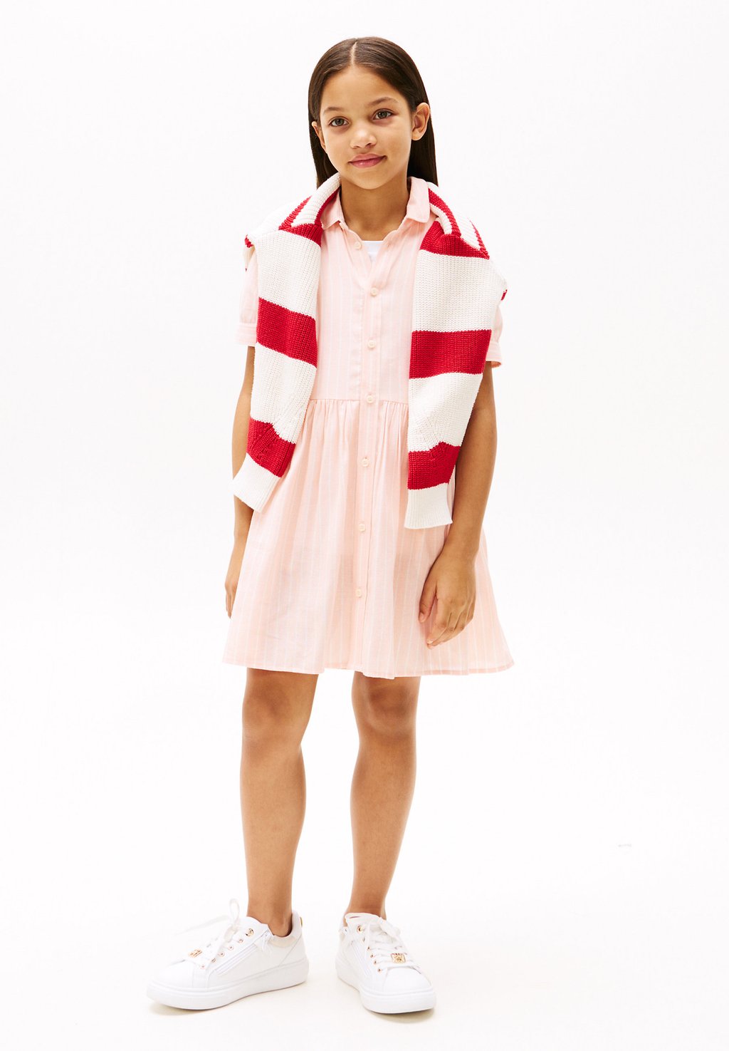 

Платье-рубашка STRIPED Tommy Hilfiger, коралловый
