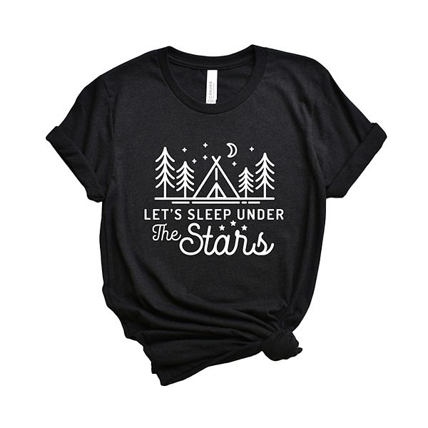 

Футболка с принтом Let's sleep under the stars Simply Sage Market, Black, Черный, Футболка с принтом Let's sleep under the stars Simply Sage Market, Black