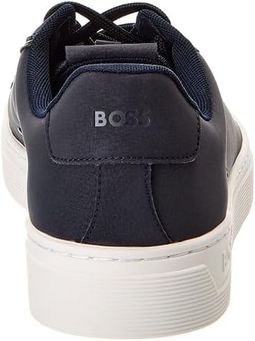 BOSS мужские кроссовки Rhys Cupsole с маленьким логотипом, Yankee Blue — фото 3