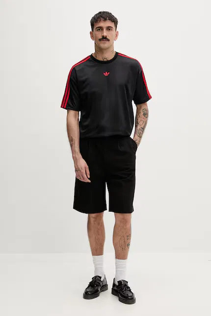 Футболка с логотипом T-shirt męski Adidas Originals, черный — фото 2