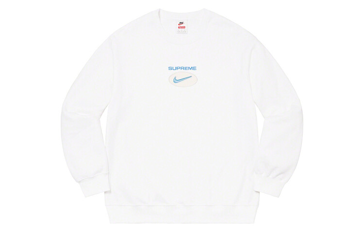 Свитшот унисекс из коллекции Nike X Co-branded Supreme, оранжевый/красный — фото 4