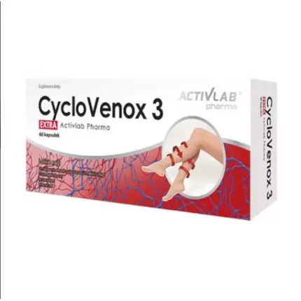 

Cyclovenox Circulation 60 капсул для тяжелых беспокойных ног и вен, Activlab