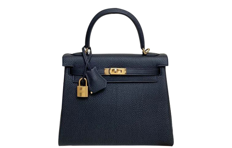 

Сумка Kelly Togo из телячьей кожи Hermes черная