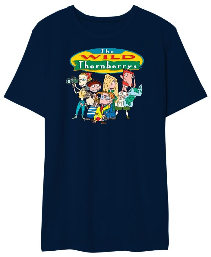 

Мужская футболка с рисунком Wild Thornberrys Group AIRWAVES, синий