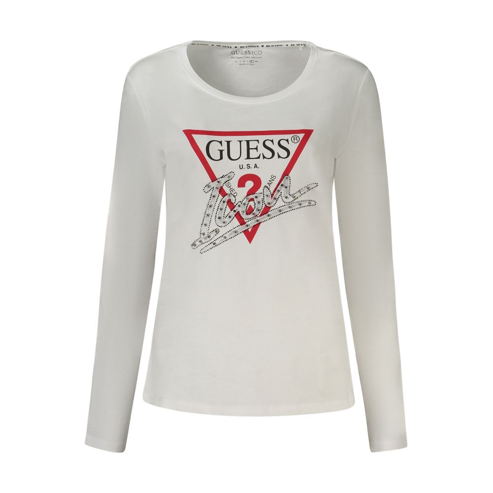 

Белые хлопковые топ и футболка Guess Shoes