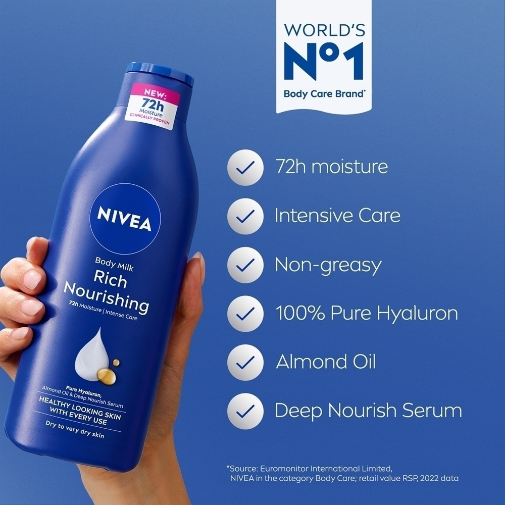 Питательный лосьон для тела с молочком для тела Nivea, 400 мл — фото 4