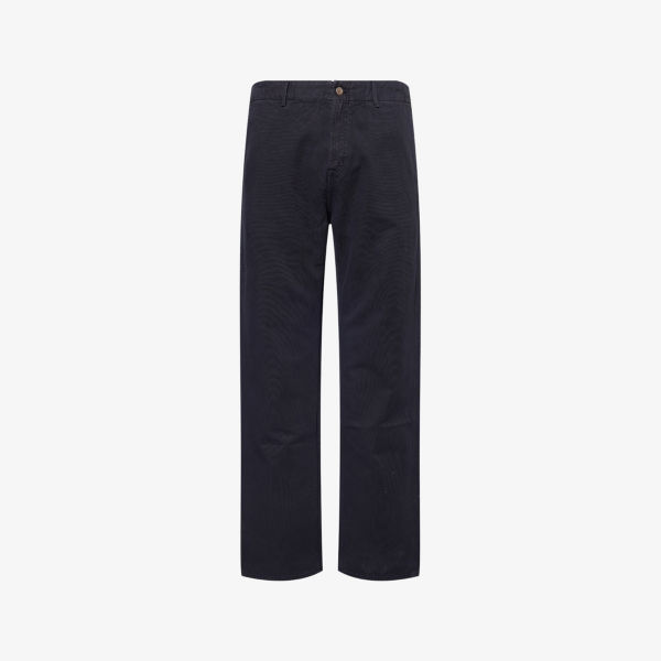 

Брюки Carpenter 7 For All Mankind прямые хлопковые, синий