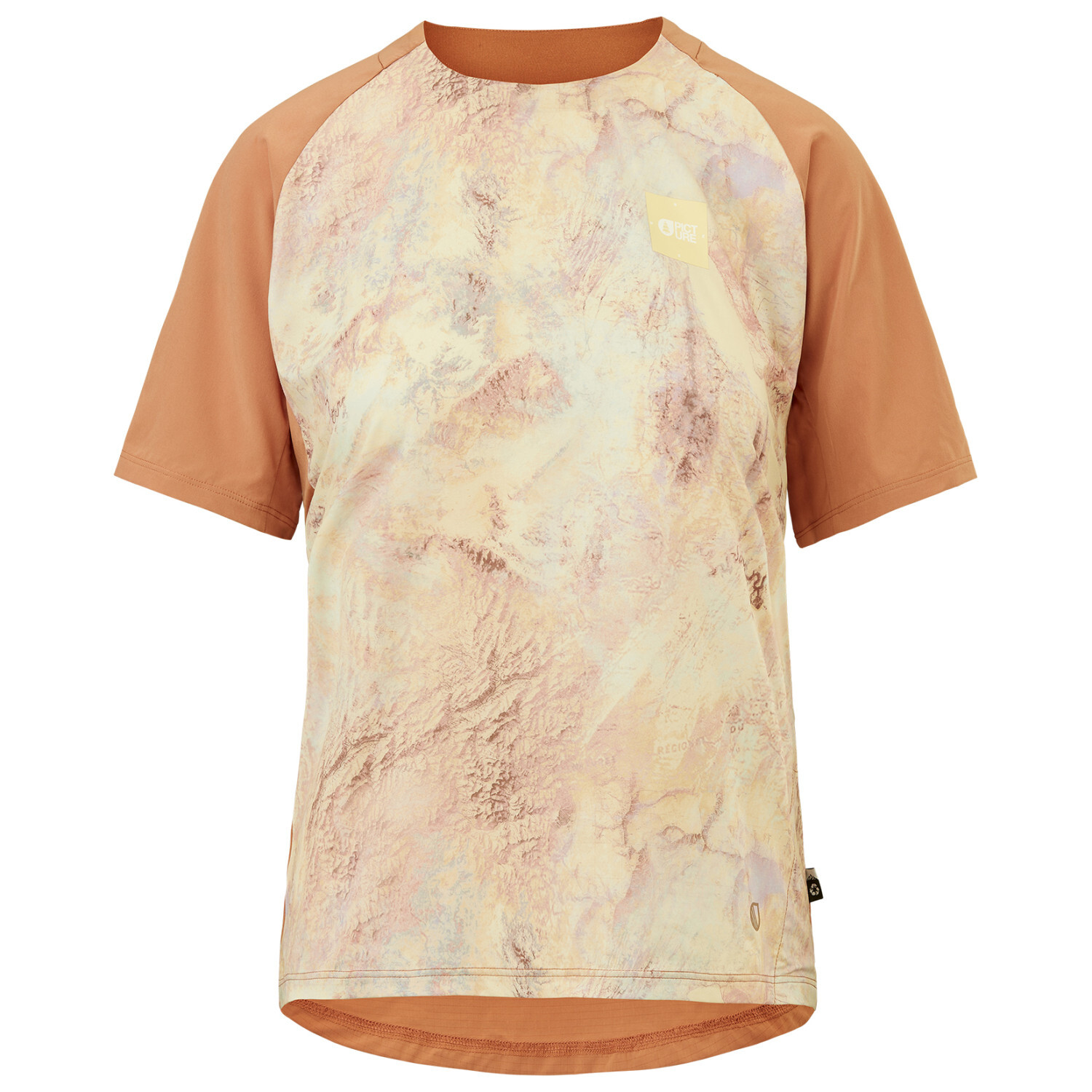

Функциональная рубашка Picture Ice Flow Printed Tech Tee, цвет Geology Cream
