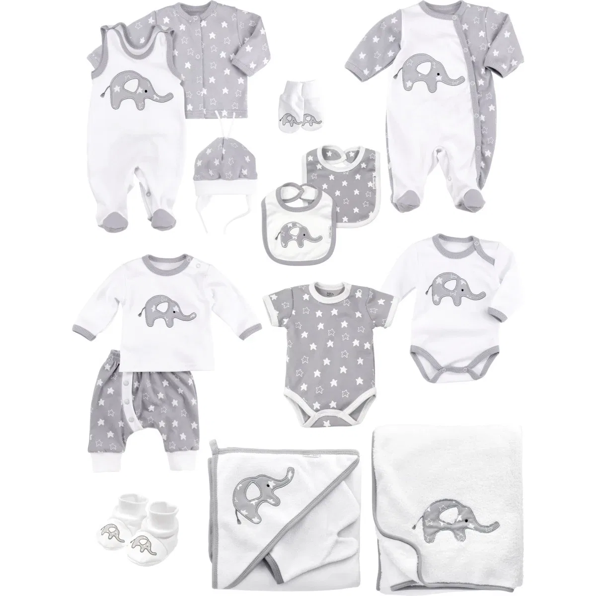 Боди для новорожденных, Little Elephant, Baby Sweets, белый