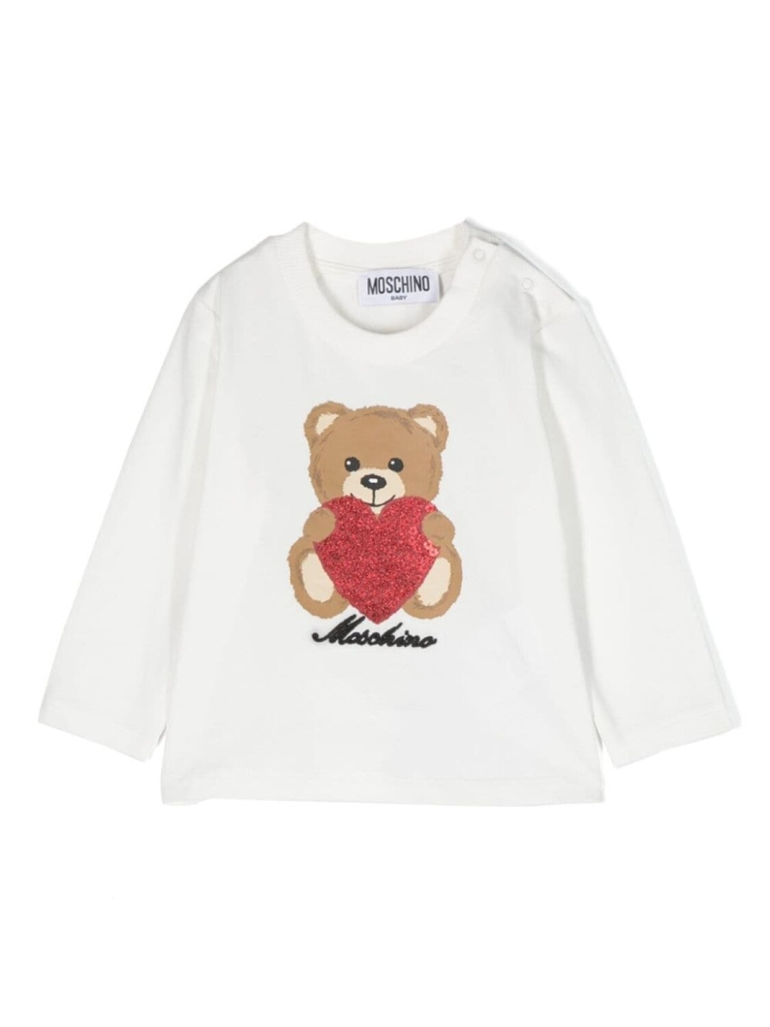 

Moschino Kids футболка с принтом Teddy Bear, белый