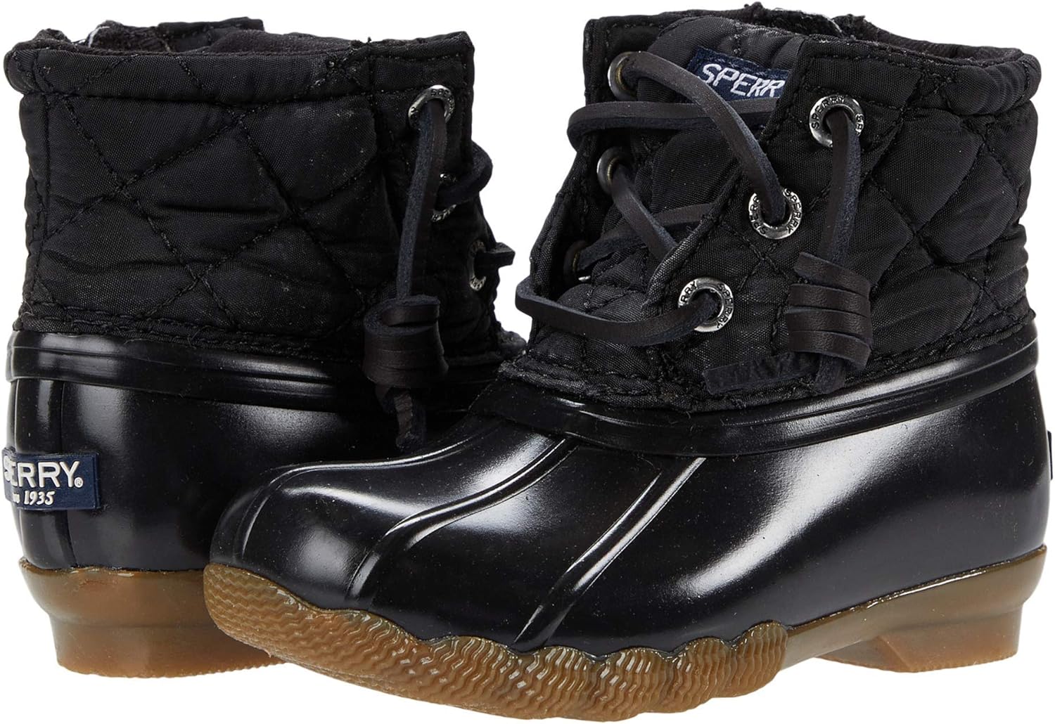 

Резиновые сапоги Sperry для соленой воды (для детей младшего и старшего возраста), черный