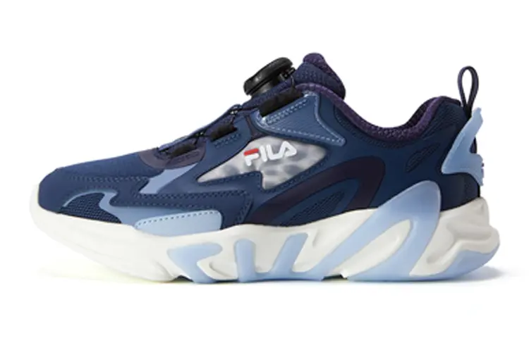 FILA KIDS Модель Mind7 нескользящие амортизирующие износостойкие низкие детские кроссовки Blue для подростков — фото 3