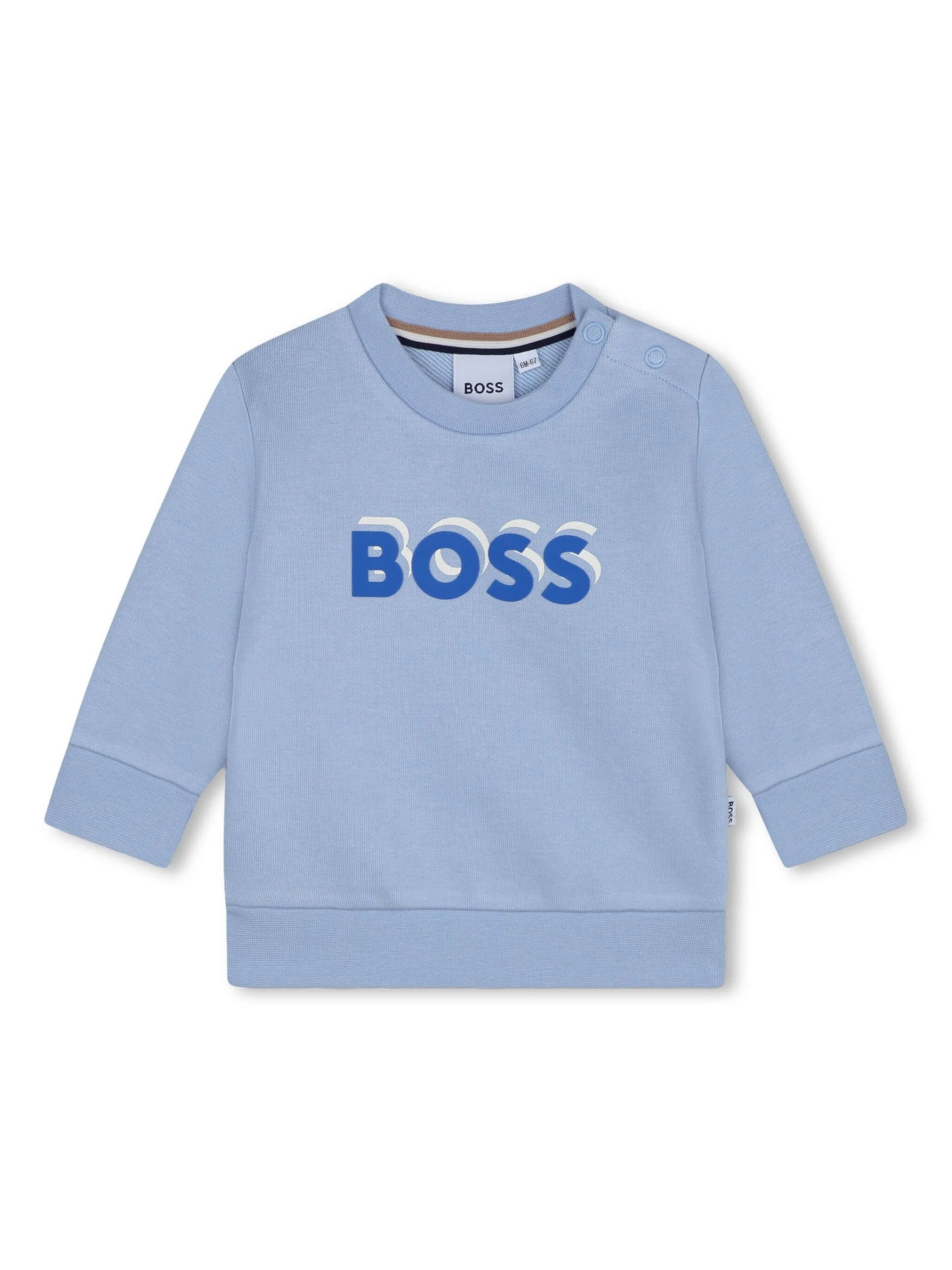 

Толстовка с логотипом Boss Kidswear, синий