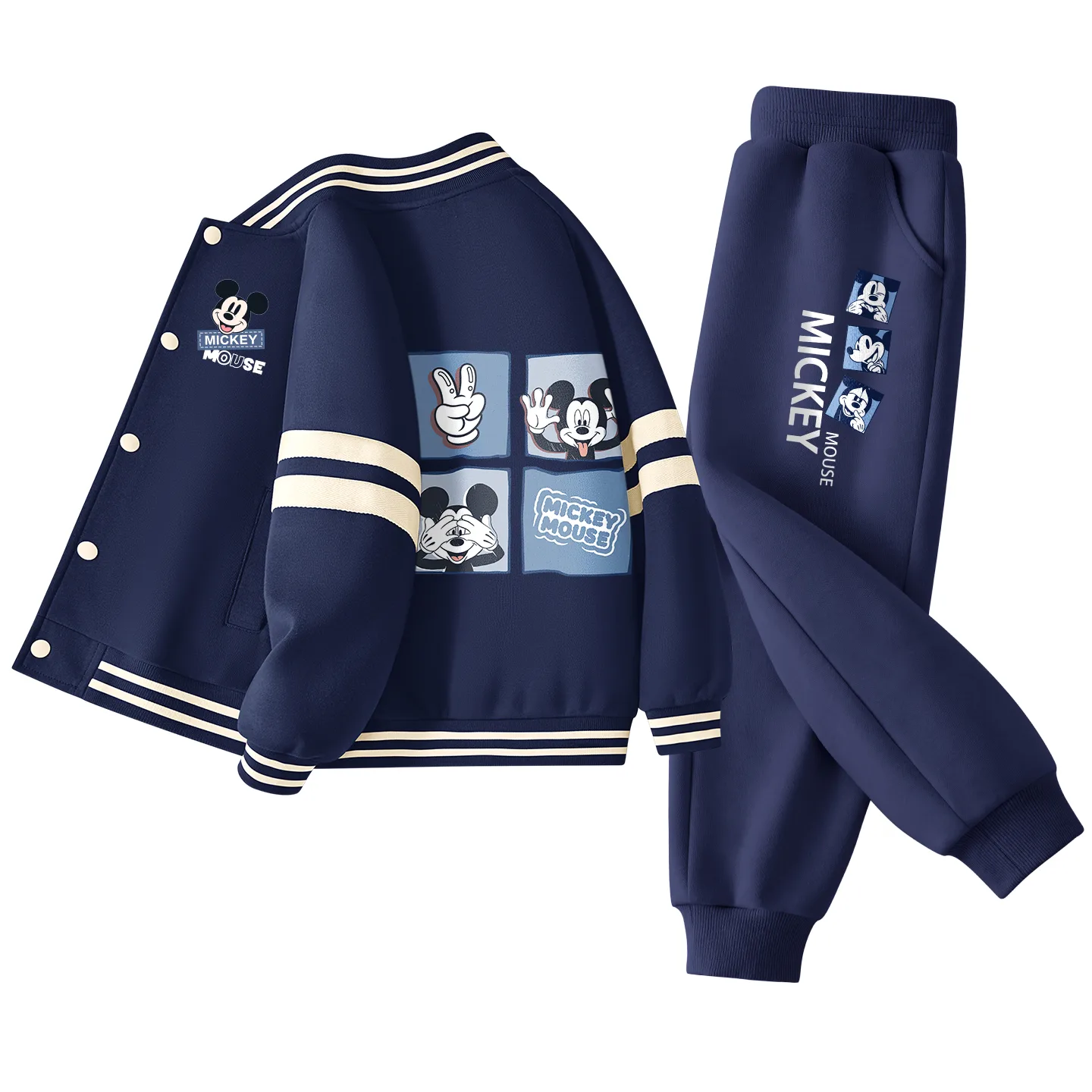 Детская повседневная спортивная бейсболка с воротником Disney, Disney Fun Magic K_Disney Square Block Navy Blue+Disney Frame Mickey Mouse K Navy Blue